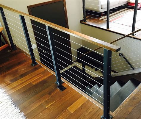 in-line custom handrail & metal fabrications denver|cable railing systems for sale.